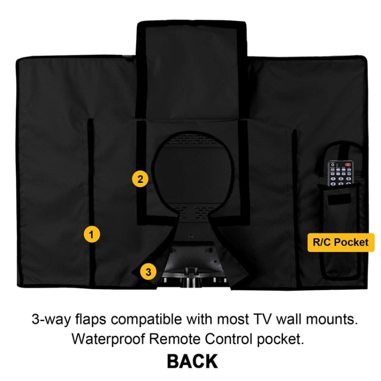 Copertura protettiva universale impermeabile e antipolvere per TV esterna, 20-24 inch, 30-32 inch, 36-38 inch, 40-42 inch, 46-48 inch, 50-52 inch, 52-55 inch, 58-60 inch
