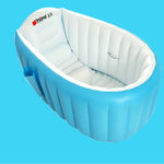 2 pezzi vasca da bagno per bambini vasca da bagno per bambini vasca da bagno gonfiabile portatile per ispessimento dei cartoni animati i neonati mantengono la piscina calda