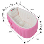 2 pezzi vasca da bagno per bambini vasca da bagno per bambini vasca da bagno gonfiabile portatile per ispessimento dei cartoni animati i neonati mantengono la piscina calda