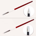 Penna manicure 5 in 1 con pennelli in silicone e plastica