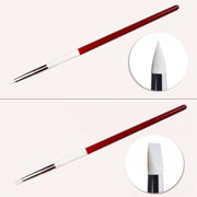 Penna per manicure con penna per incisione in legno con asta rossa e bianca 5 in 1