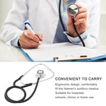 Stetoscopio a doppia faccia Tubo singolo Medici Infermieri Stetoscopio professionale per cardiologia Dispositivo medico per pettorale in lega di alluminio