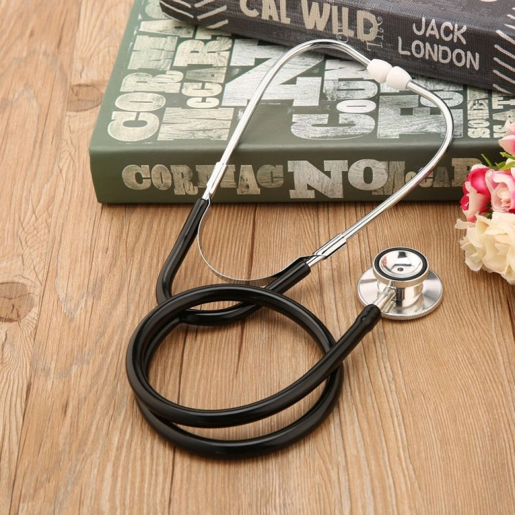 Stetoscopio a doppia faccia Tubo singolo Medici Infermieri Stetoscopio professionale per cardiologia Dispositivo medico per pettorale in lega di alluminio