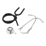 Stetoscopio a doppia faccia Tubo singolo Medici Infermieri Stetoscopio professionale per cardiologia Dispositivo medico per pettorale in lega di alluminio