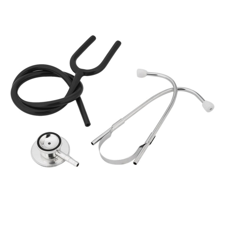 Stetoscopio a doppia faccia Tubo singolo Medici Infermieri Stetoscopio professionale per cardiologia Dispositivo medico per pettorale in lega di alluminio