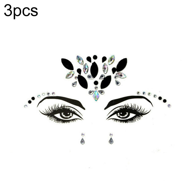 Adesivo viso acrilico per trucco in maschera verde fronte da 3 pezzi, YT-01, YT-01-1, YT-01-2, YT-01-3, YT-01-4, YT-01-5, YT-01-6, YT-02, YT-03, YT-04, YT-05, YT-07, YT-08, YT-10, YT-11, YT-12, YT-13, YT-14, YT-15, YT-16, YT-17, YT-18, YT-19, YT-20