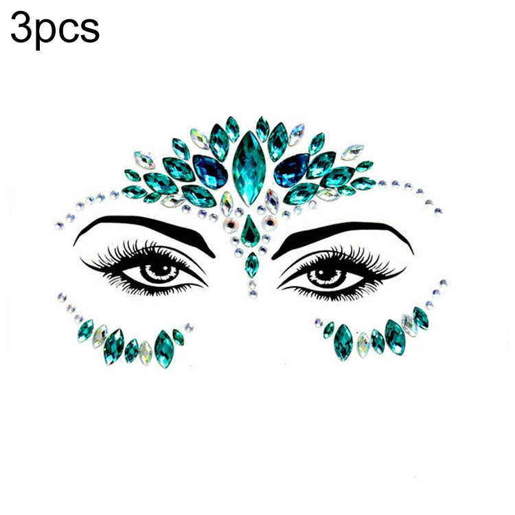 Adesivo viso acrilico per trucco in maschera verde fronte da 3 pezzi, YT-21, YT-22, YT-23, YT-24, YT-25, YT-26, YT-27, YT-28, YT-29, YT-30, YT-31, YT-32, YT-34, YT-35, YT-36, YT-37, YT-38, YT-39, YT-40, YT-41, YT-42, YT-43, YT-44, YT-45