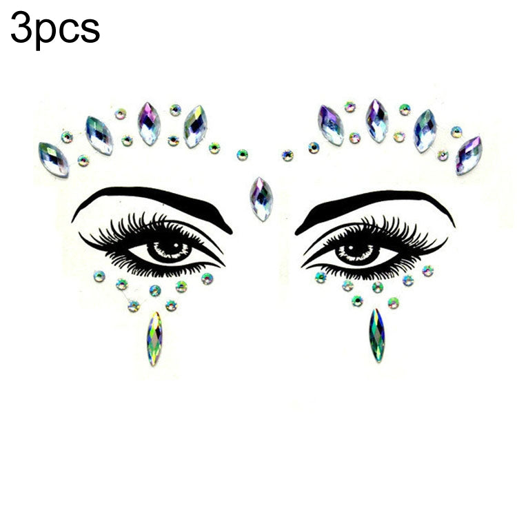 Adesivo viso acrilico per trucco in maschera verde fronte da 3 pezzi, YT-21, YT-22, YT-23, YT-24, YT-25, YT-26, YT-27, YT-28, YT-29, YT-30, YT-31, YT-32, YT-34, YT-35, YT-36, YT-37, YT-38, YT-39, YT-40, YT-41, YT-42, YT-43, YT-44, YT-45