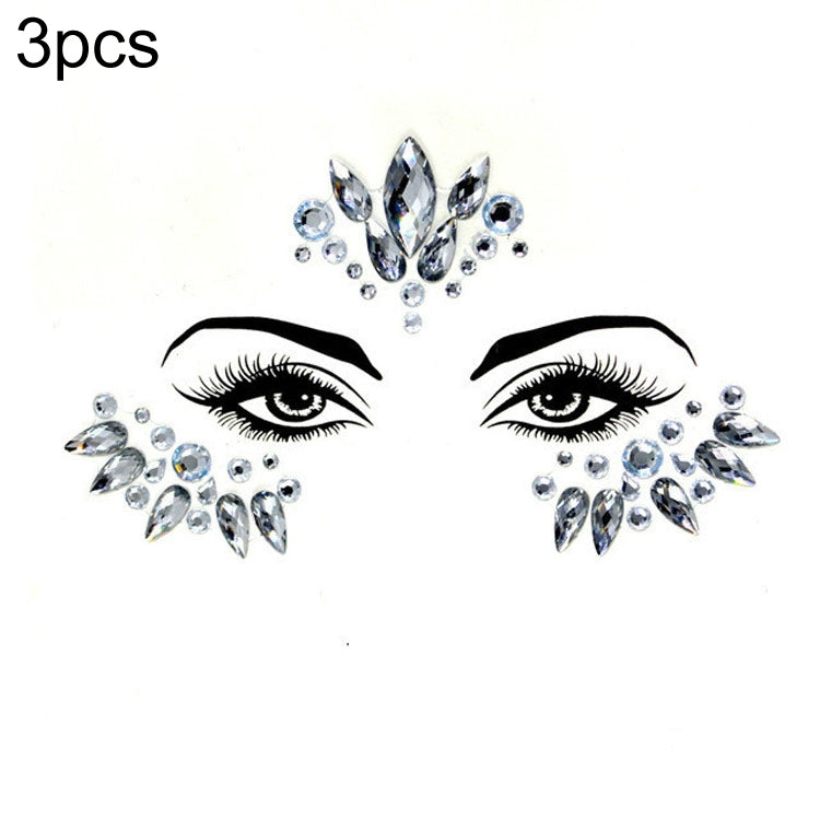 Adesivo viso acrilico per trucco in maschera verde fronte da 3 pezzi, YT-46, YT-47, YT-48, YT-49, YT-50, YT-51, YT-52, YT-53-01, YT-53-02, YT-54, YT-55, YT-56, YT-57, YT-59, YT-60, YT-61, YT-65, YT-66, YT-67, YT-68, YT-69