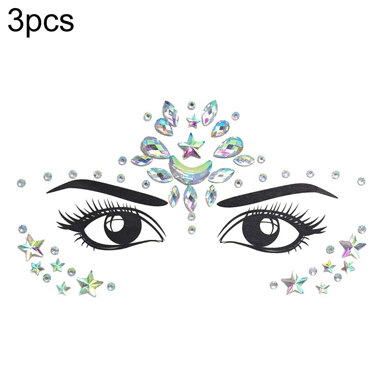 Adesivo viso acrilico per trucco in maschera verde fronte da 3 pezzi, YT-46, YT-47, YT-48, YT-49, YT-50, YT-51, YT-52, YT-53-01, YT-53-02, YT-54, YT-55, YT-56, YT-57, YT-59, YT-60, YT-61, YT-65, YT-66, YT-67, YT-68, YT-69