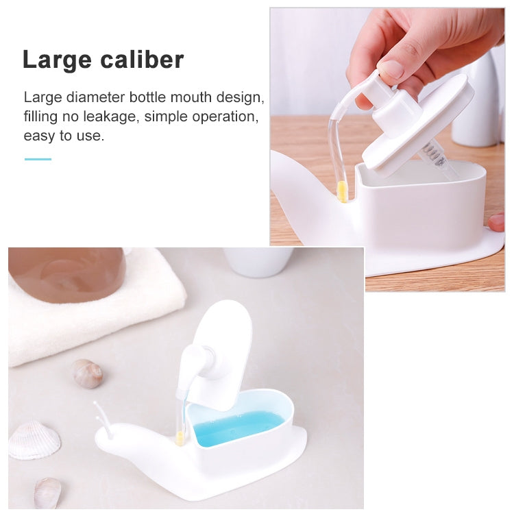Flacone disinfettante per mani Creative Snail Flacone per gel doccia con lozione a pressione, Snail Hand Sanitiser Bottle
