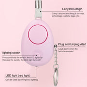 Allarme anti-smarrimento chiave da 120 dB Allarme anti-lupo con luce LED