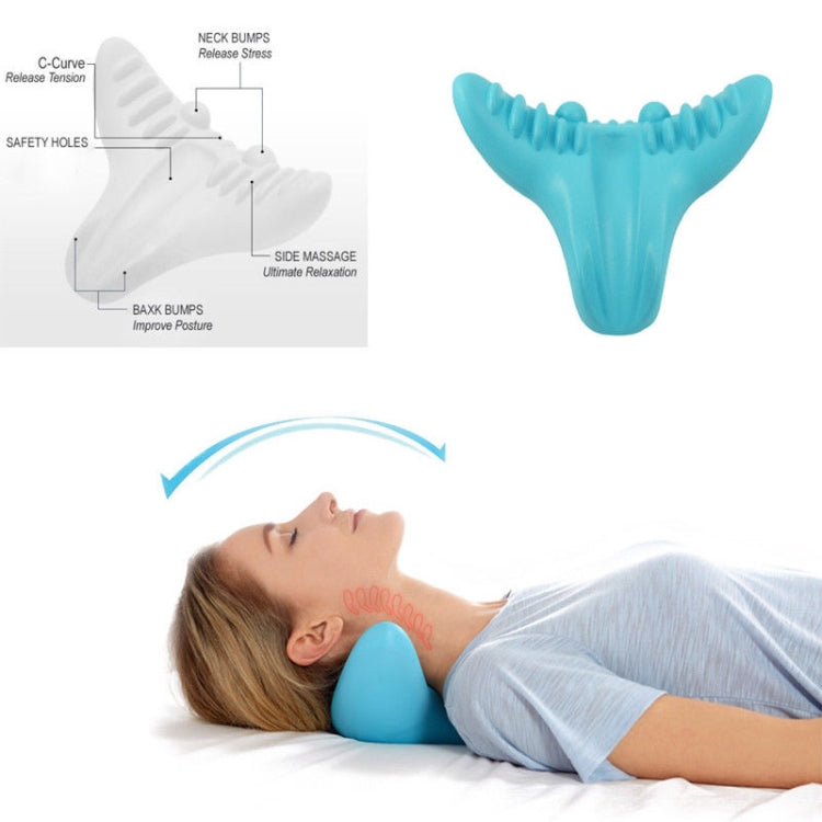 Cuscino per massaggio con digitopressione C-Rest Collo Rilassatore muscolare della spalla cervicale Strumenti per cuscini in memory foam ad alta densità, C-Rest