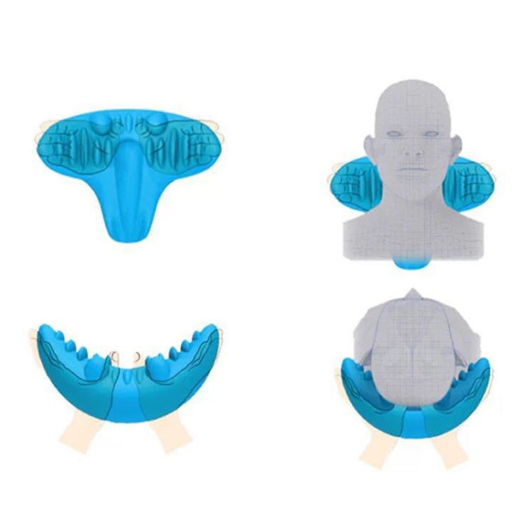 Cuscino per massaggio con digitopressione C-Rest Collo Rilassatore muscolare della spalla cervicale Strumenti per cuscini in memory foam ad alta densità, C-Rest
