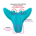 Cuscino per massaggio con digitopressione C-Rest Collo Rilassatore muscolare della spalla cervicale Strumenti per cuscini in memory foam ad alta densità, C-Rest