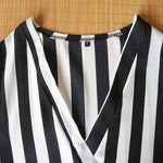 Camicia a righe da donna Camicie a maniche lunghe con scollo a V Camicetta casual, S, M, L, XL, XXL, XXXL