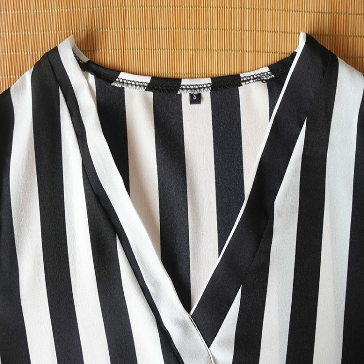 Camicia a righe da donna Camicie a maniche lunghe con scollo a V Camicetta casual, S, M, L, XL, XXL, XXXL