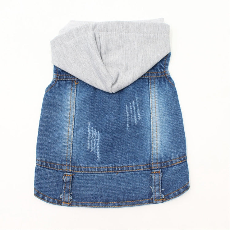 Giacca per animali domestici con gilet in denim di personalità retrò, S, M, L, XL, XXL, XS