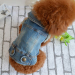 Giacca per animali domestici con gilet in denim di personalità retrò, S, M, L, XL, XXL, XS