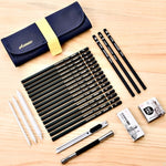 27 in 1 set di matite per schizzi Strumenti di pittura Forniture artistiche per studenti, 27 In 1