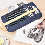 27 in 1 set di matite per schizzi Strumenti di pittura Forniture artistiche per studenti, 27 In 1