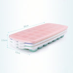 Stampo per cubetti di ghiaccio fatto in casa Summer 21 Grid Cool con coperchio, 21 Grid(Pink), 21 Grid(Blue), 21 Grid(Green)