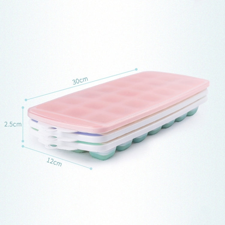 Stampo per cubetti di ghiaccio fatto in casa Summer 21 Grid Cool con coperchio, 21 Grid(Pink), 21 Grid(Blue), 21 Grid(Green)