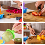 Stampo in silicone per mini ghiaccioli, palline per gelato, stampi per ghiaccioli, strumento per integratori alimentari fai da te per bambini