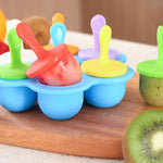 Stampo in silicone per mini ghiaccioli, palline per gelato, stampi per ghiaccioli, strumento per integratori alimentari fai da te per bambini