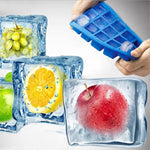 15 griglie fai da te grande stampo per cubetti di ghiaccio forma quadrata vassoio di ghiaccio in silicone creatore di gelato alla frutta