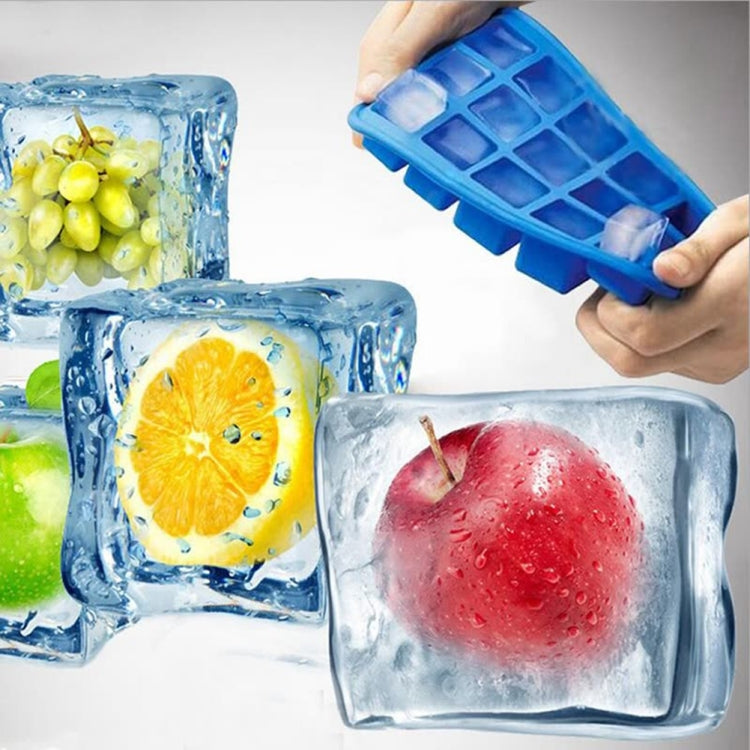 15 griglie fai da te grande stampo per cubetti di ghiaccio forma quadrata vassoio di ghiaccio in silicone creatore di gelato alla frutta