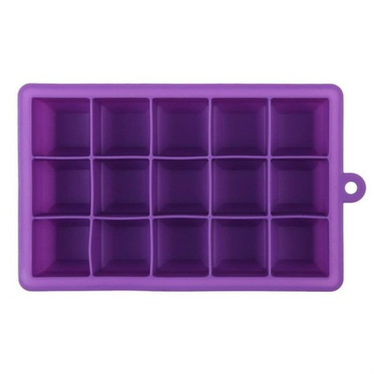15 griglie fai da te grande stampo per cubetti di ghiaccio forma quadrata vassoio di ghiaccio in silicone creatore di gelato alla frutta