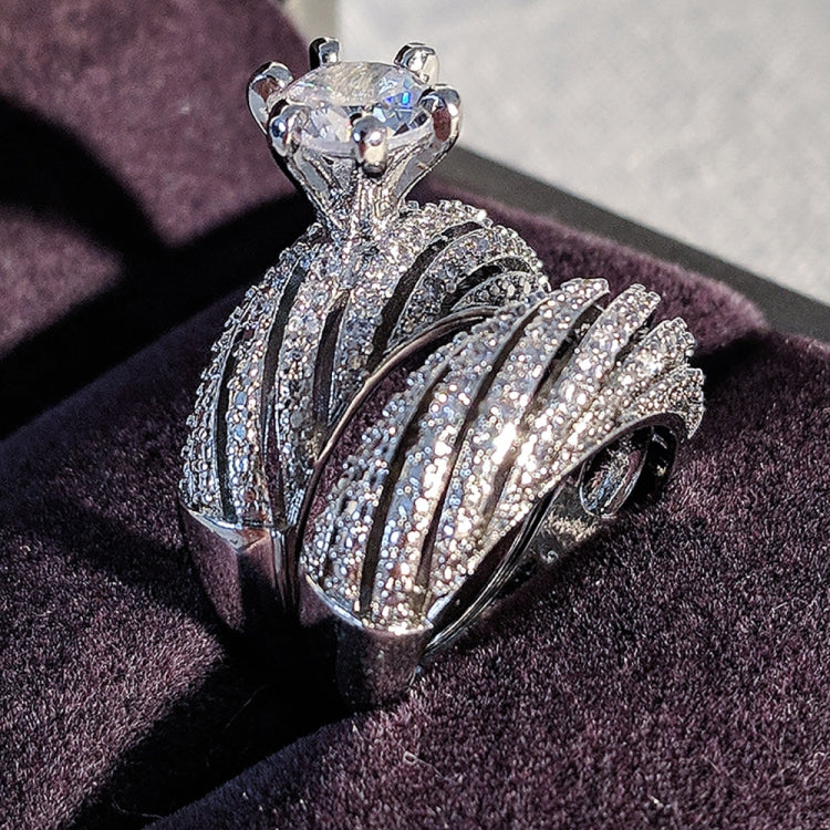 Fede nuziale vintage con diamante in argento 925 da donna, 2 pezzi, 5, 6, 7, 8, 9, 10, 11, 12