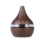 2 PZ 300 ml USB Elettrico Aroma diffusore d'aria legno Umidificatore ad ultrasuoni olio Essenziale Aromaterapia Freddo Mist Maker