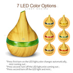 2 PZ 300 ml USB Elettrico Aroma diffusore d'aria legno Umidificatore ad ultrasuoni olio Essenziale Aromaterapia Freddo Mist Maker
