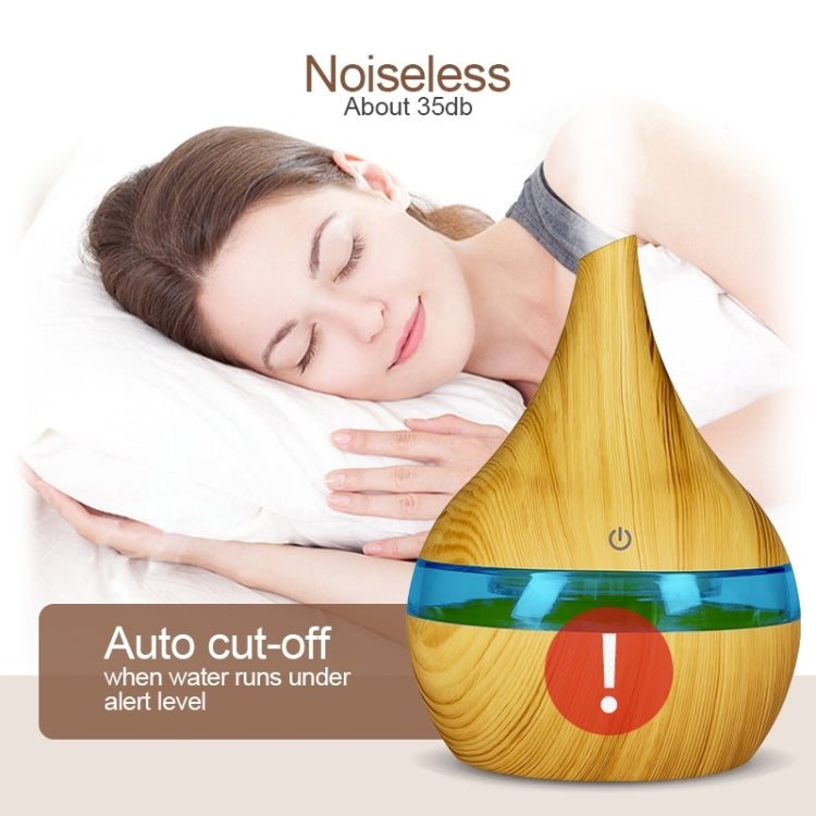 2 PZ 300 ml USB Elettrico Aroma diffusore d'aria legno Umidificatore ad ultrasuoni olio Essenziale Aromaterapia Freddo Mist Maker