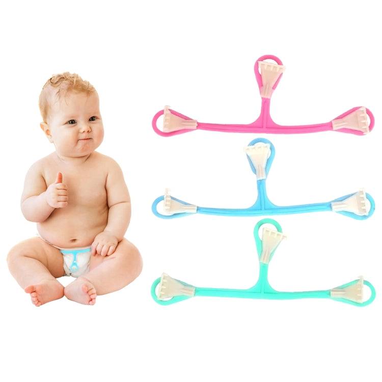 Fibbia per pannolini bambini in plastica 3 pezzi colori casuali