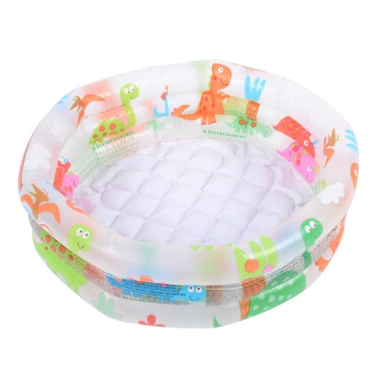 Vaschetta per bambini gonfiabile rotonda per piscina per bambini con modello di dinosauro dei cartoni animati, dimensioni: 61 x 22 cm, Size: 61 x 22cm