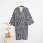 Pigiama Kimono Accappatoio a due piani in puro cotone da uomo, M, L