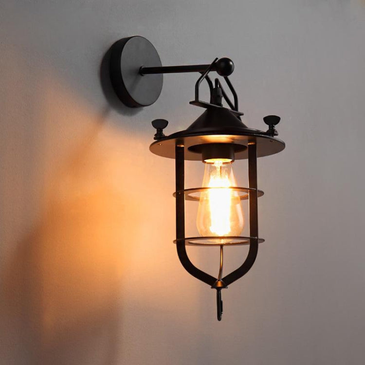 Lampada da parete vintage in ferro senza lampadina