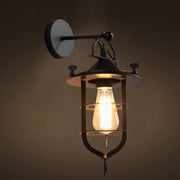Lampada da parete vintage in ferro senza lampadina