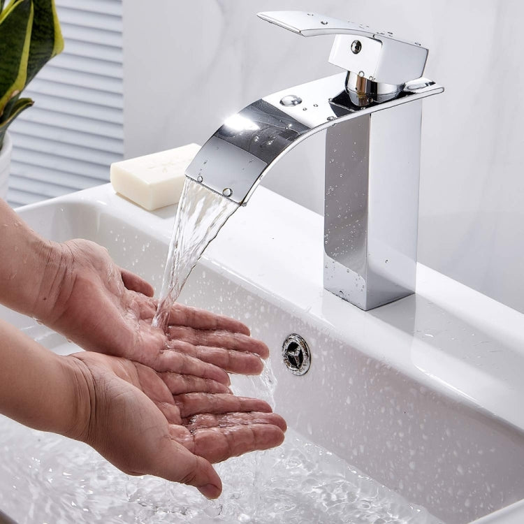 KOEN cascata bagno rubinetto lavelli miscelatore rubinetto acqua fredda e calda, KOEN Waterfall Bathroom Faucet