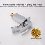 KOEN cascata bagno rubinetto lavelli miscelatore rubinetto acqua fredda e calda, KOEN Waterfall Bathroom Faucet