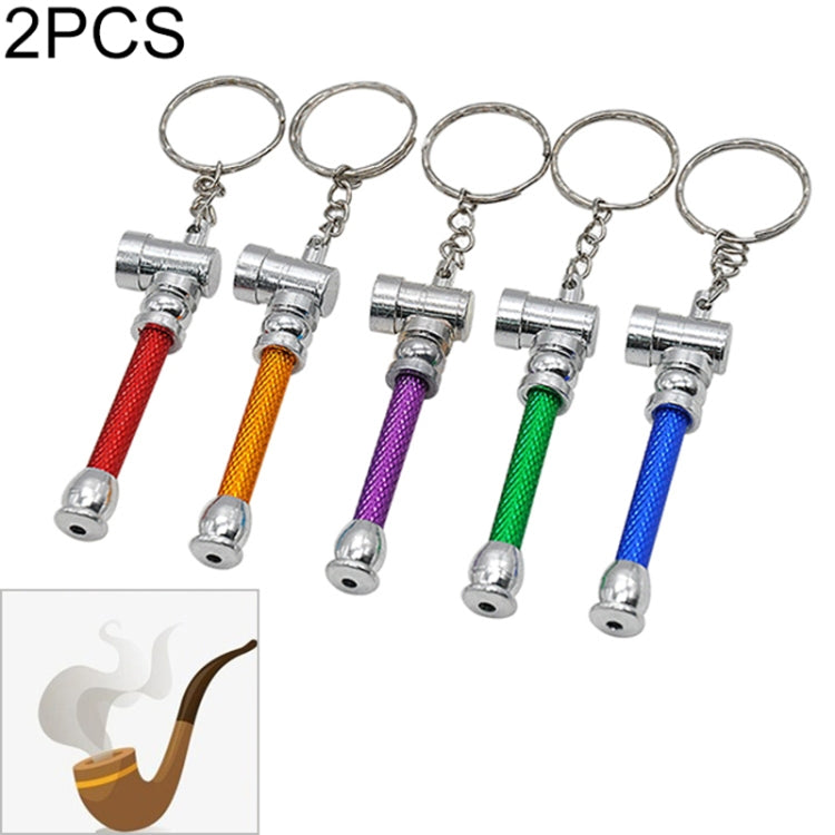 2 macchinetta per sigarette a rulli per tabacco in metallo da 70 mm per carta, Keychain