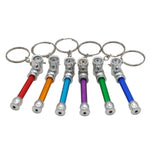 2 macchinetta per sigarette a rulli per tabacco in metallo da 70 mm per carta, Keychain
