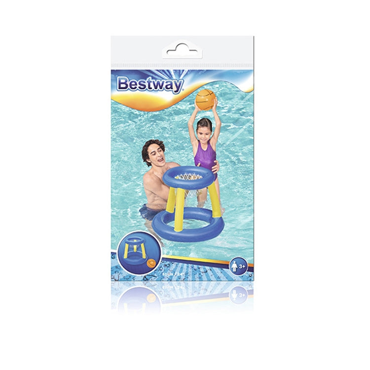 Strutture gonfiabili per l'intrattenimento in piscina con canestro da basket, Basketball Hoop + Ball