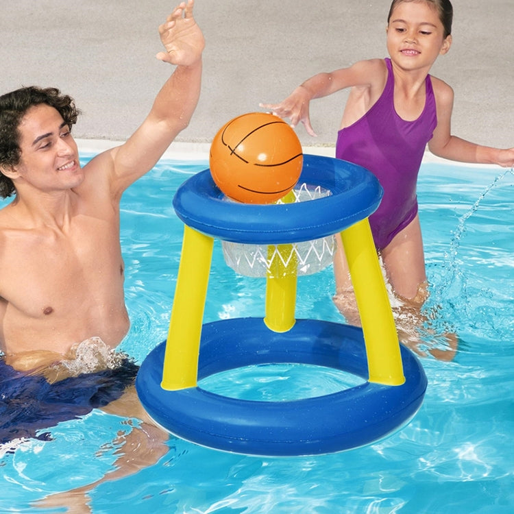 Strutture gonfiabili per l'intrattenimento in piscina con canestro da basket, Basketball Hoop + Ball