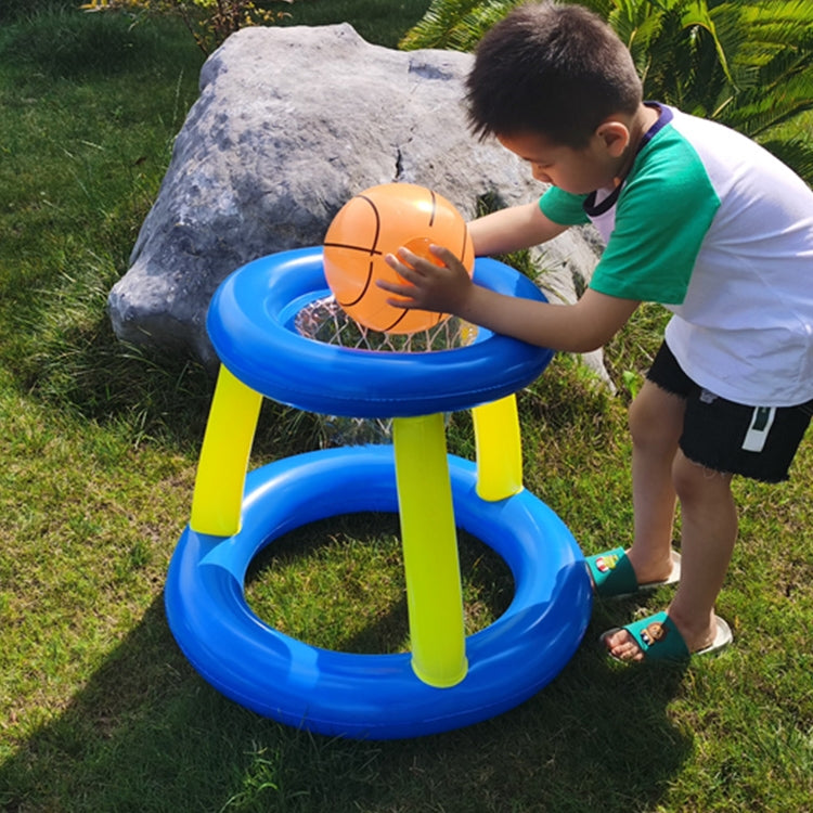 Strutture gonfiabili per l'intrattenimento in piscina con canestro da basket, Basketball Hoop + Ball
