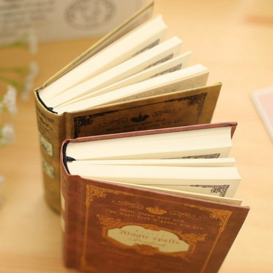 Quaderno tascabile vintage da 64K con copertina per incantesimi magici Tasche per libri Planner Journal Blocco note per viaggiatori
