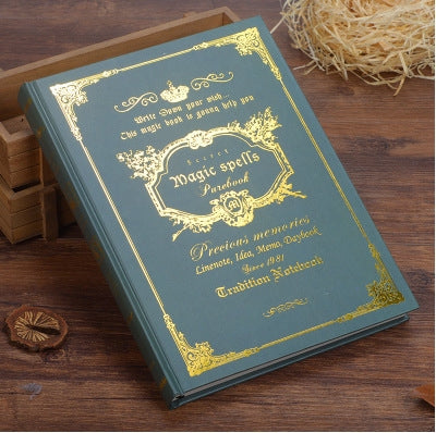 Quaderno tascabile vintage da 64K con copertina per incantesimi magici Tasche per libri Planner Journal Blocco note per viaggiatori